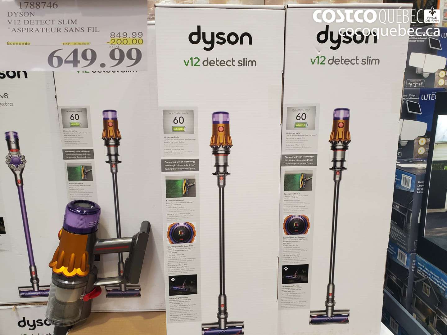 1788746 DYSON V12 DETECT SLIM ASPIRATEUR SANS FIL ($200.00 INSTANT SAVINGS EXPIRES ON 2026-06-07) $649.99