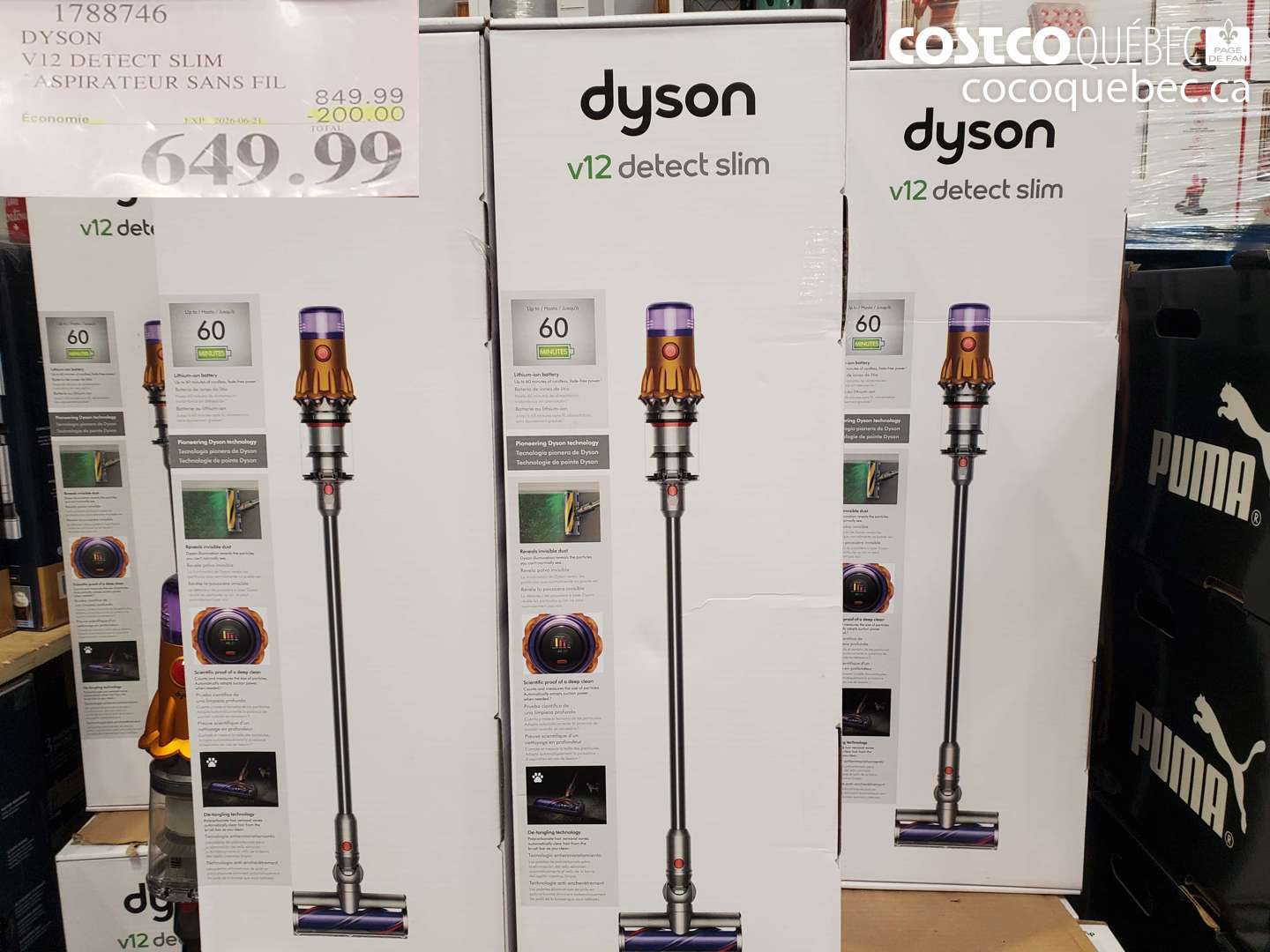 1788746 DYSON V12 DETECT SLIM ASPIRATEUR SANS FIL ($200.00 INSTANT SAVINGS EXPIRES ON 2026-06-21) $649.99