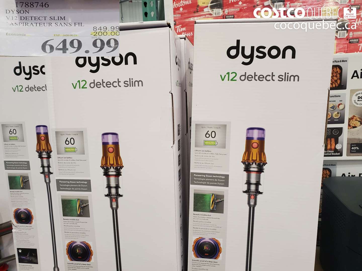 1788746 DYSON V12 DETECT SLIM ASPIRATEUR SANS FIL ($200.00 INSTANT SAVINGS EXPIRES ON 2026-06-21) $649.99