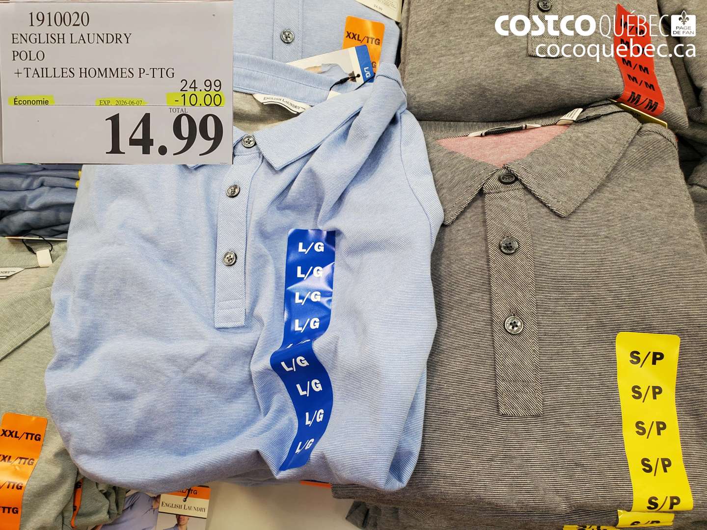 1910020 ENGLISH LAUNDRY POLO ($10.00 INSTANT SAVINGS EXPIRES ON 2026-06-07) $14.99