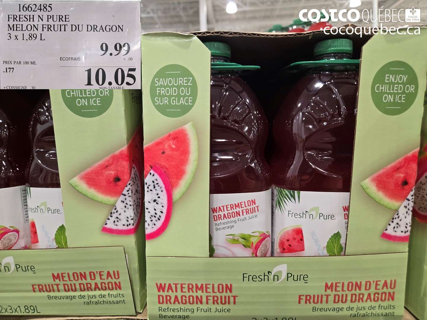 1662485 FRESH N PURE MELON FRUIT DU DRAGON $10.05