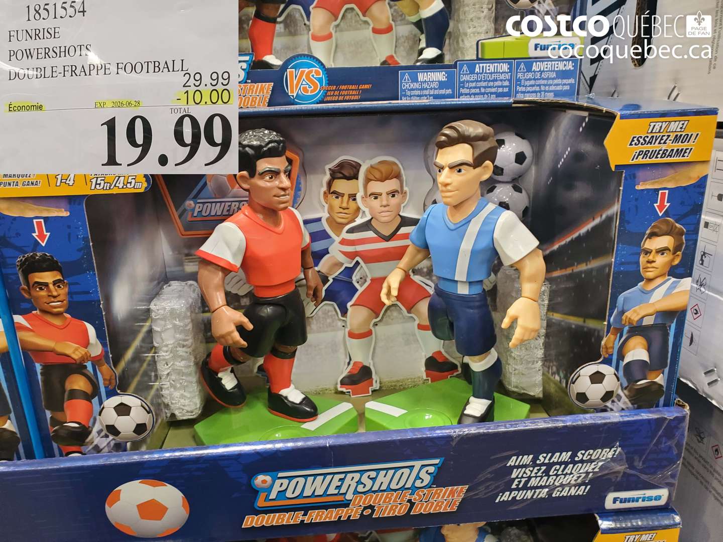 1851554 FUNRISE POWERSHOTS DOUBLE-FRAPPE FOOTBALL ($10.00 INSTANT SAVINGS EXPIRES ON 2026-06-28) $19.99