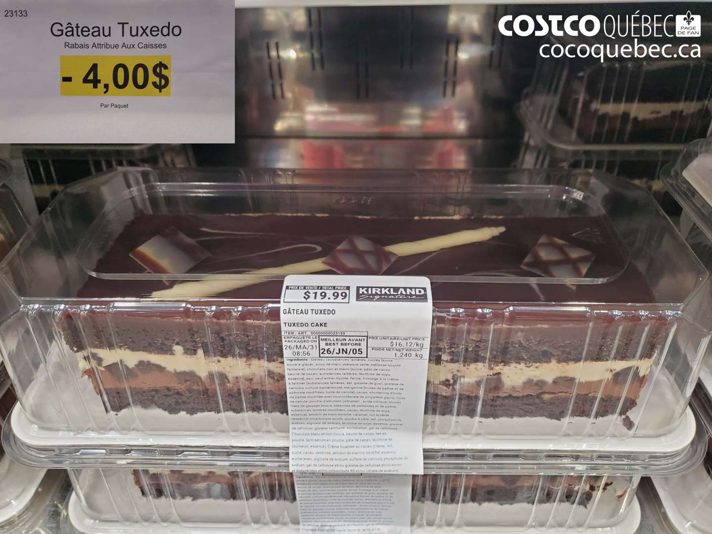 23133 GÂTEAU TUXEDO ($4.00 INSTANT SAVINGS)