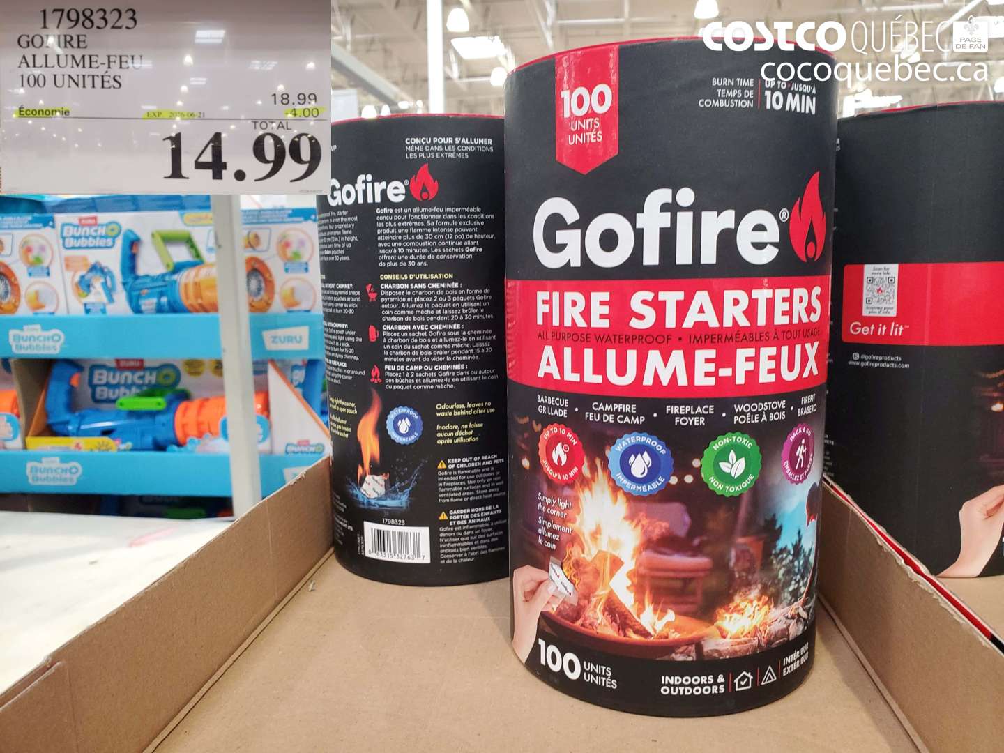 1798323 GOPURE ALLUME-FEU 100 UNITÉS ($4.00 INSTANT SAVINGS EXPIRES ON 2026-06-21) $14.99