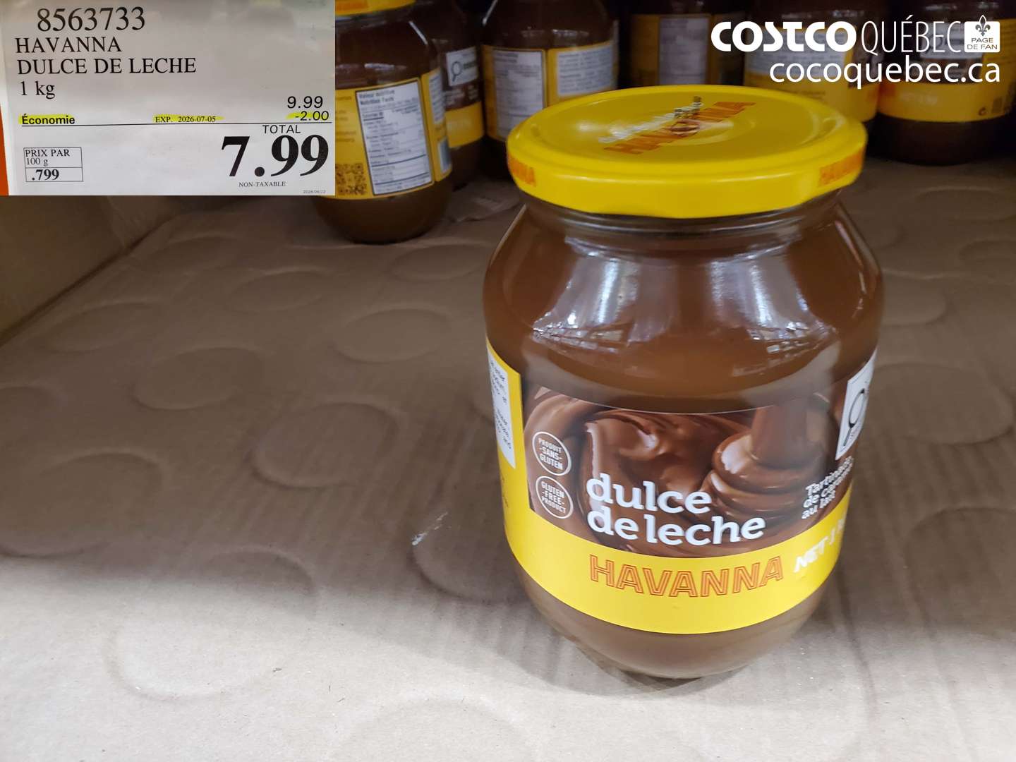 8563733 HAVANNA DULCE DE LECHE 1 KG ($2.00 INSTANT SAVINGS EXPIRES ON 2026-07-05) $7.99