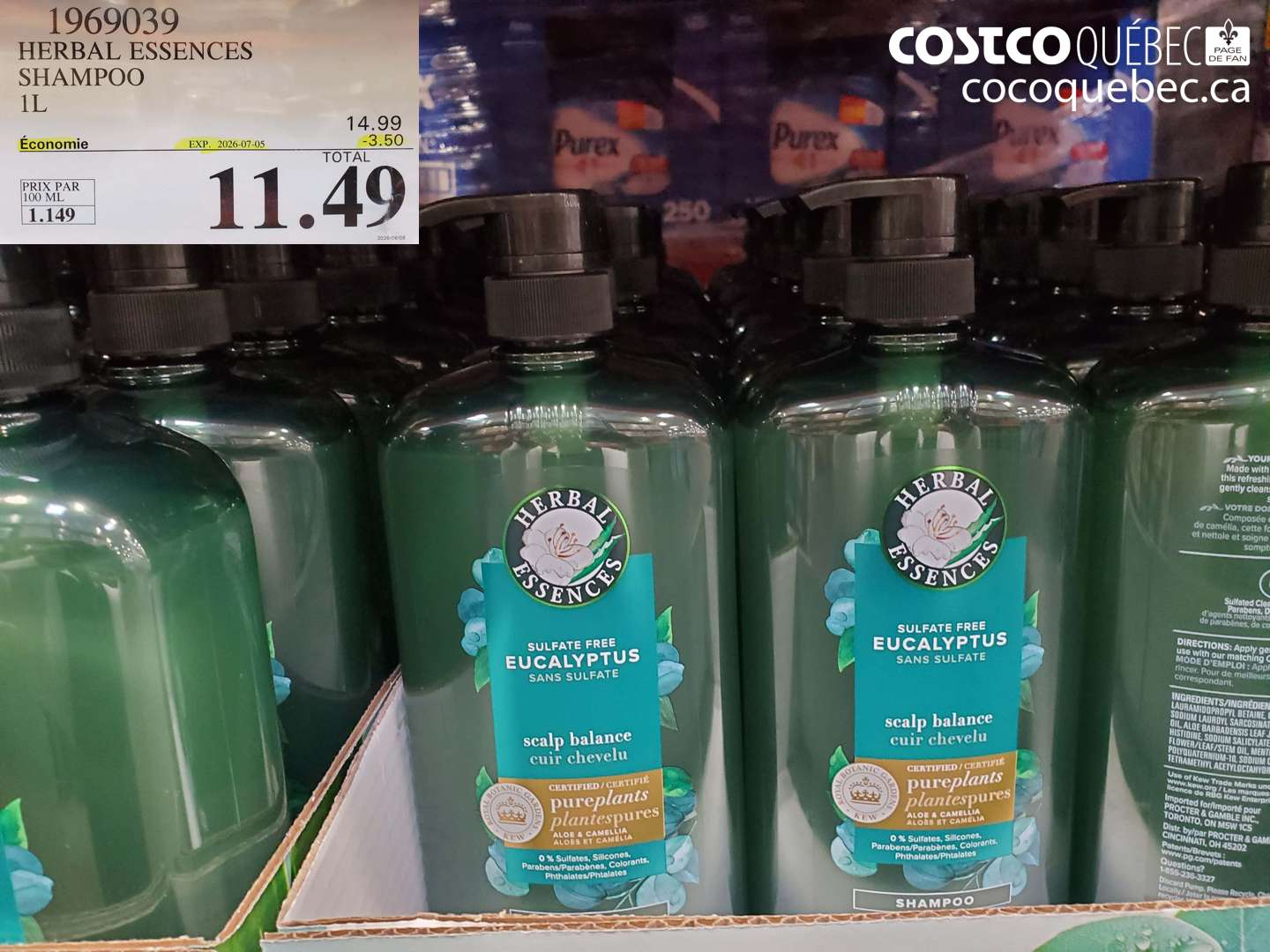 1969039 HERBAL ESSENCES SHAMPOO 1L ($3.50 INSTANT SAVINGS EXPIRES ON 2026-07-05) $11.49