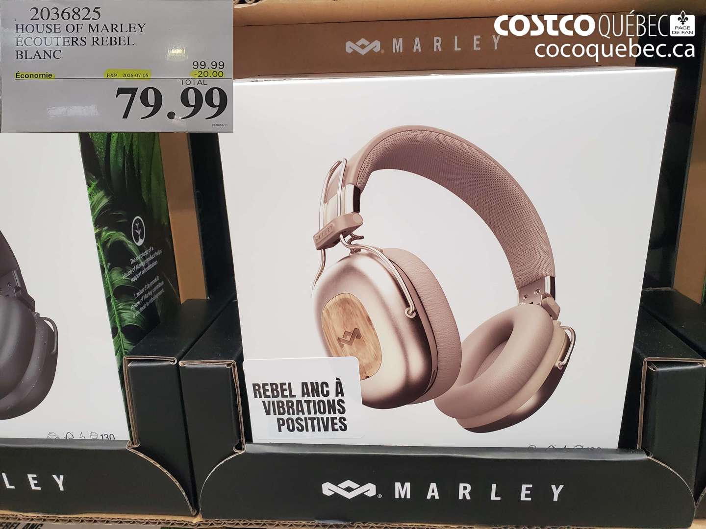 2036825 HOUSE OF MARLEY ÉCOUTERS REBEL BLANC ($20.00 INSTANT SAVINGS EXPIRES ON 2026-07-05) $79.99