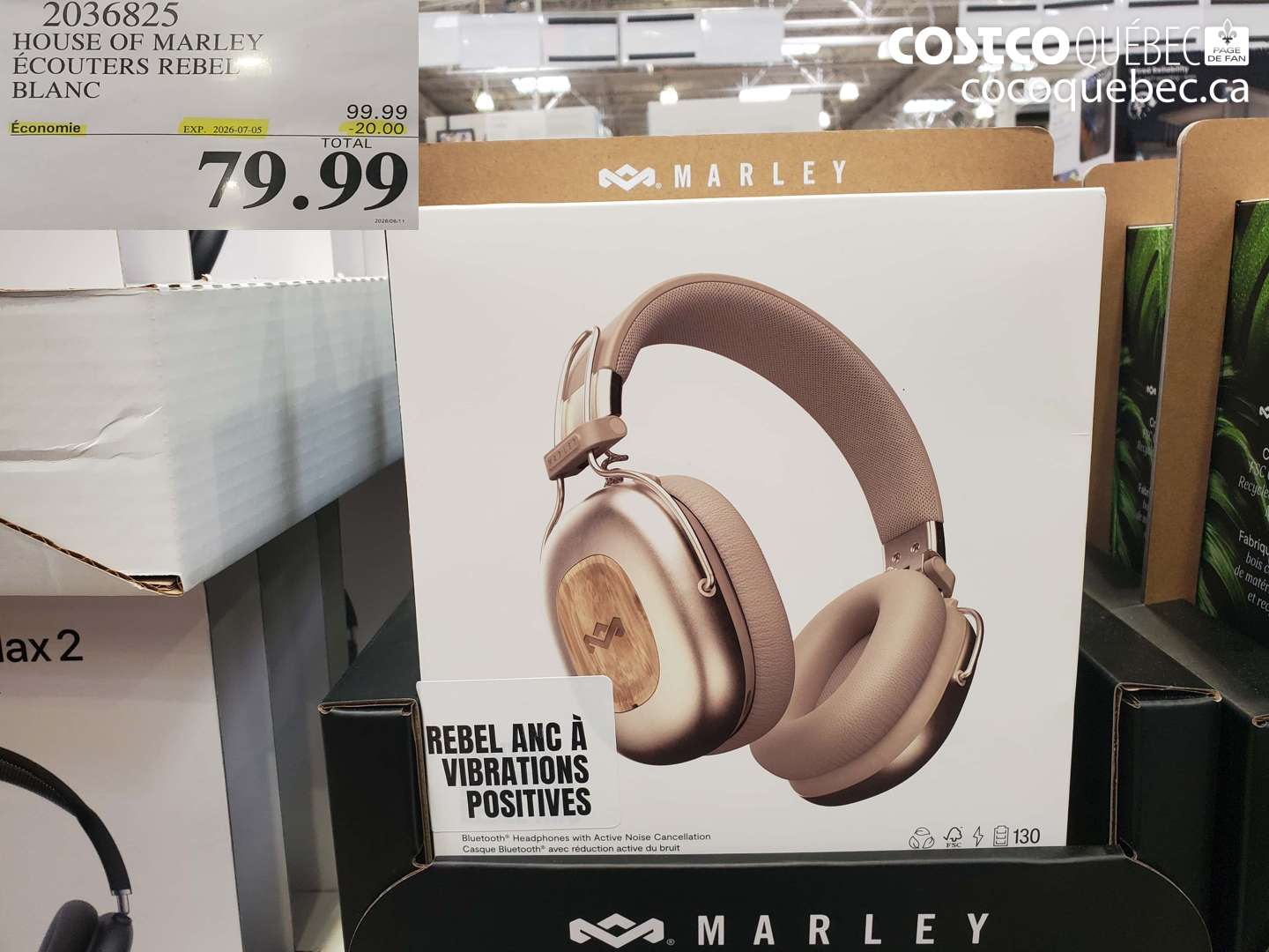 2036825 HOUSE OF MARLEY ÉCOUTERS REBEL BLANC ($20.00 INSTANT SAVINGS EXPIRES ON 2026-07-05) $79.99