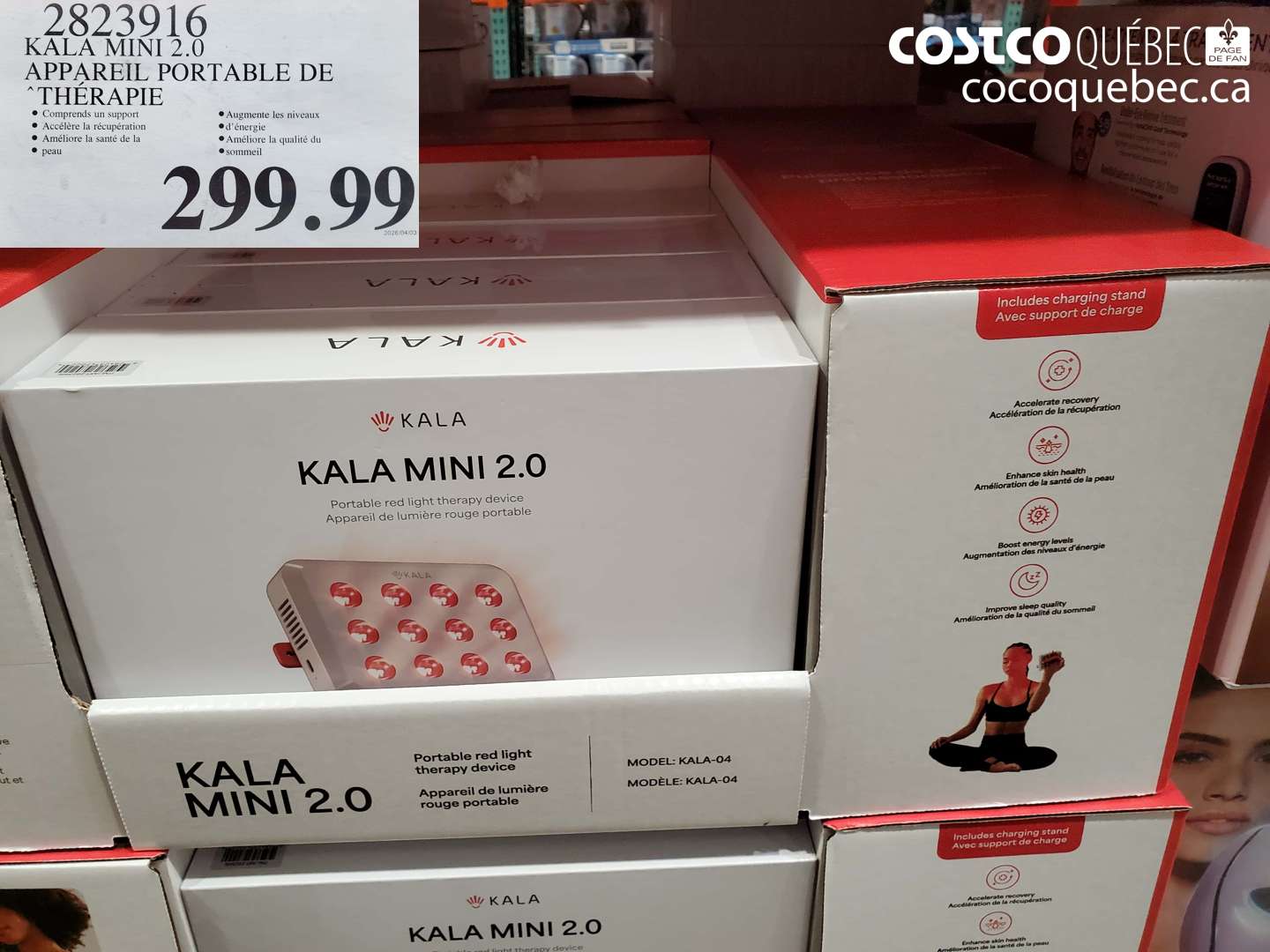 2823916 KALA MINI 2.0 APPAREIL PORTABLE DE THÉRAPIE $299.99