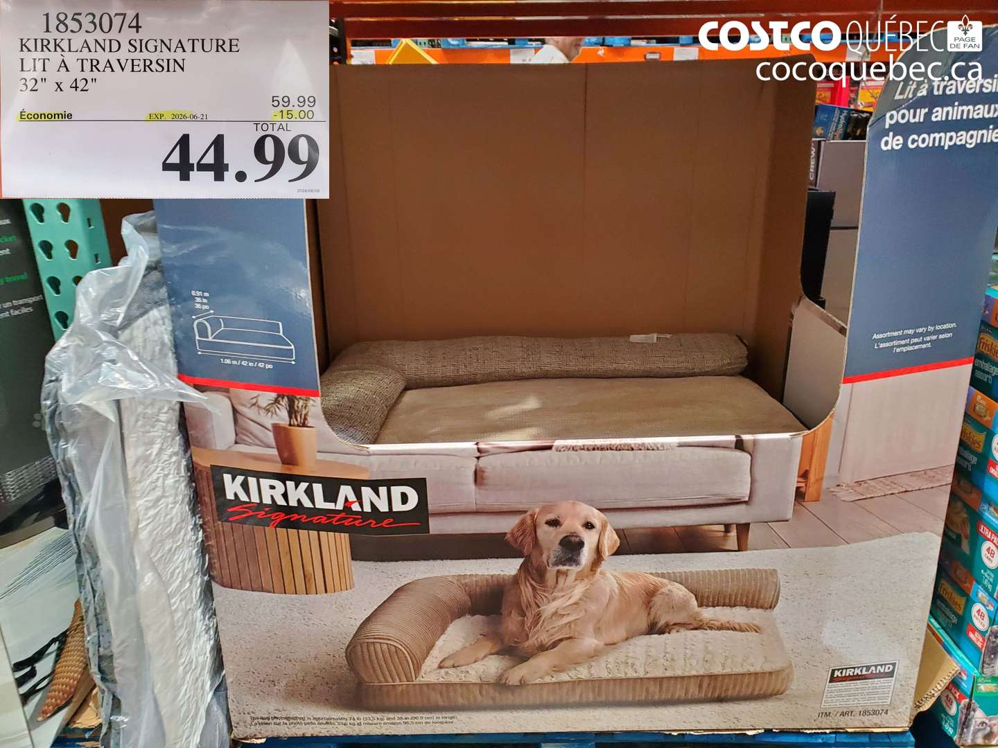 1853074 KIRKLAND SIGNATURE LIT À TRAVERSIN 32