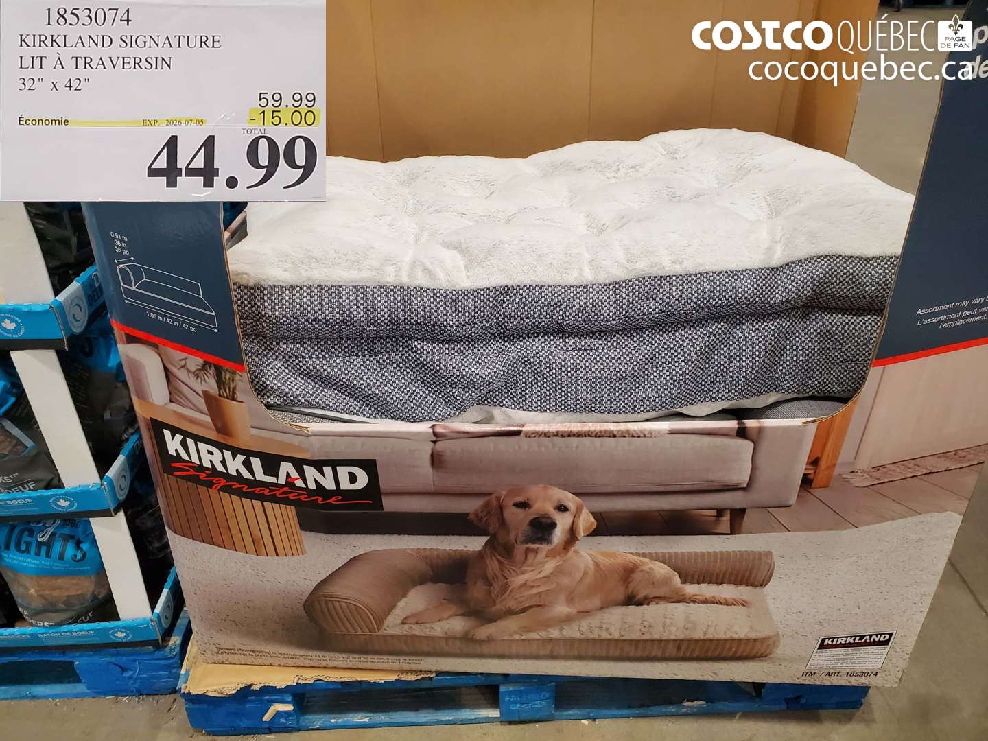 1853074 KIRKLAND SIGNATURE LIT À TRAVERSIN 32
