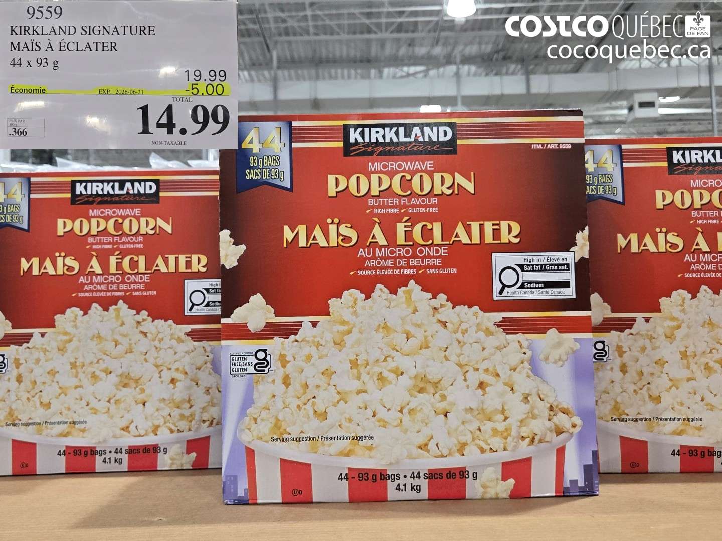 9559 KIRKLAND SIGNATURE MAIS À ÉCLATER ($5.00 INSTANT SAVINGS EXPIRES ON 2026-06-21) $14.99