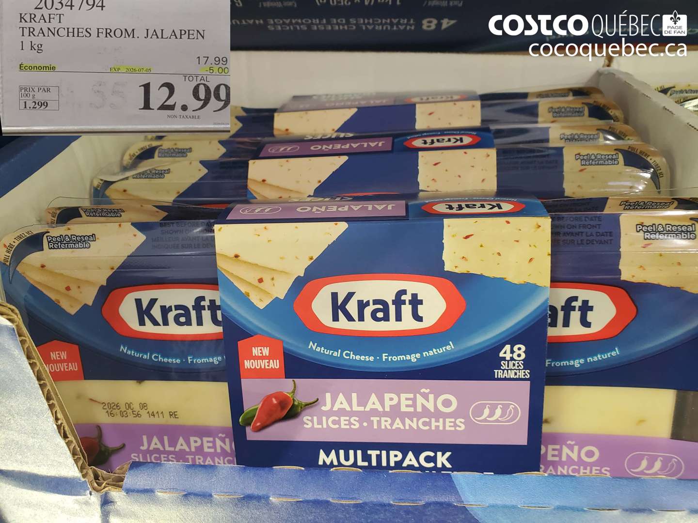 2034794 KRAFT TRANCHES FROM. JALAPEN ($5.00 INSTANT SAVINGS EXPIRES ON 2026-07-05) $12.99