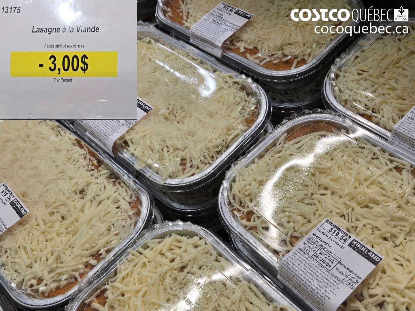 13175 LASAGNE À LA VIANDE ($3.00 INSTANT SAVINGS)
