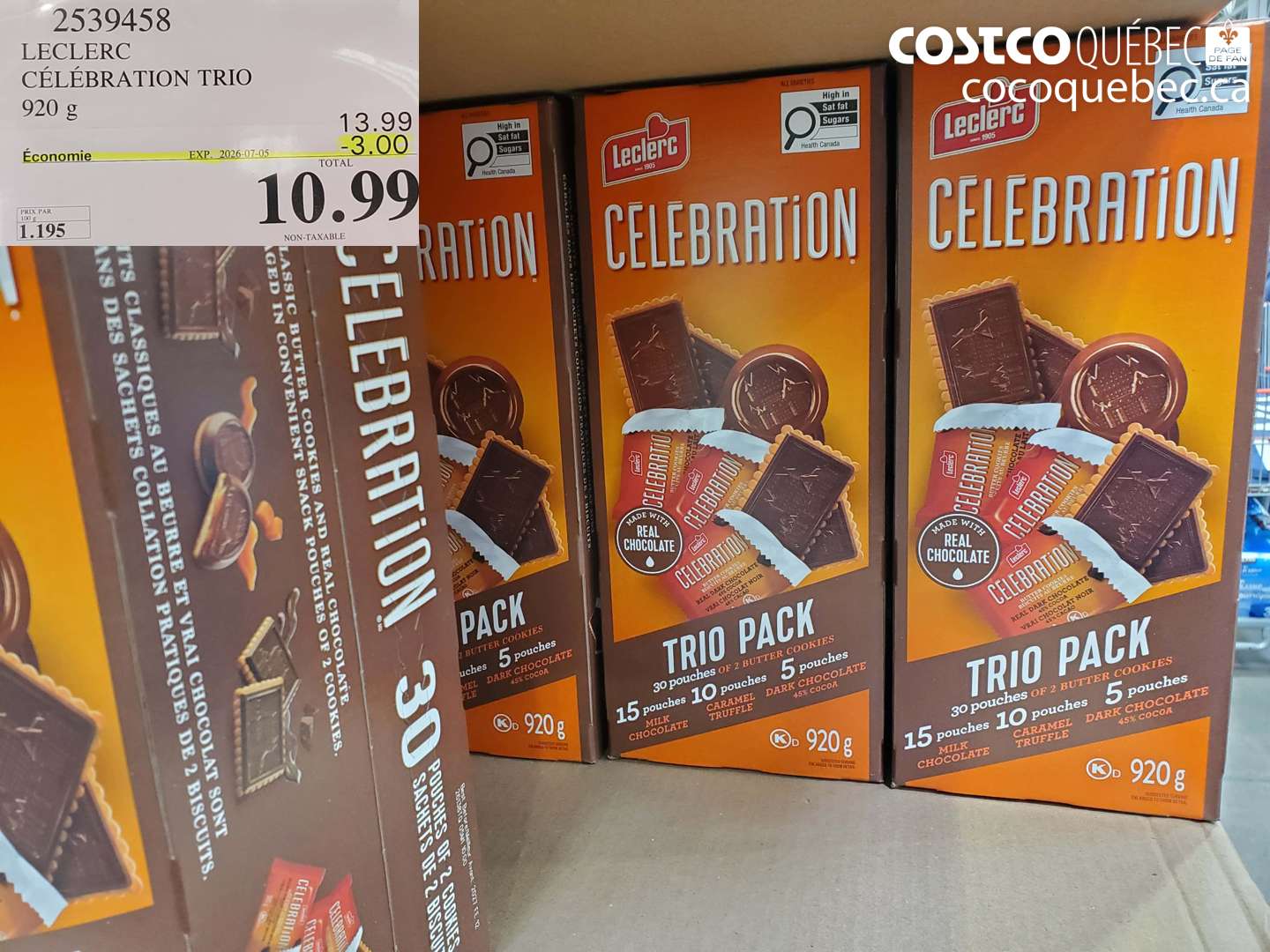 2539458 LECLERC CÉLÉBRATION TRIO 920G ($3.00 INSTANT SAVINGS EXPIRES ON 2026-07-05) $10.99