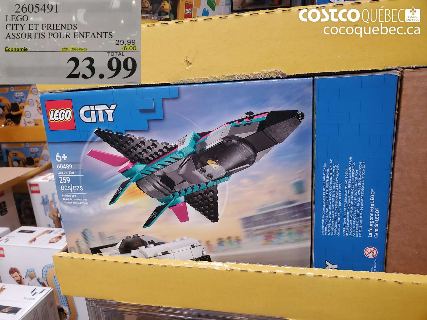 2605491 LEGO CITY ET FRIENDS ASSORTIS POUR ENFANTS ($6.00 INSTANT SAVINGS EXPIRES ON 2026-06-28) $23.99