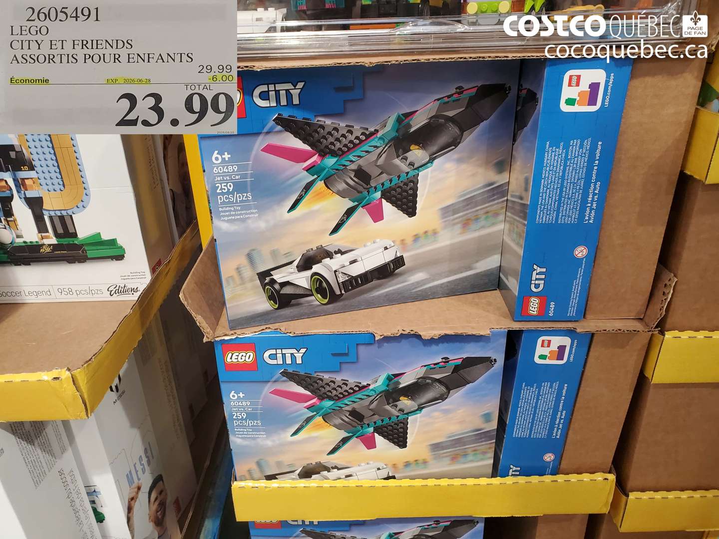 2605491 LEGO CITY ET FRIENDS ASSORTIS POUR ENFANTS ($6.00 INSTANT SAVINGS EXPIRES ON 2026-06-28) $23.99