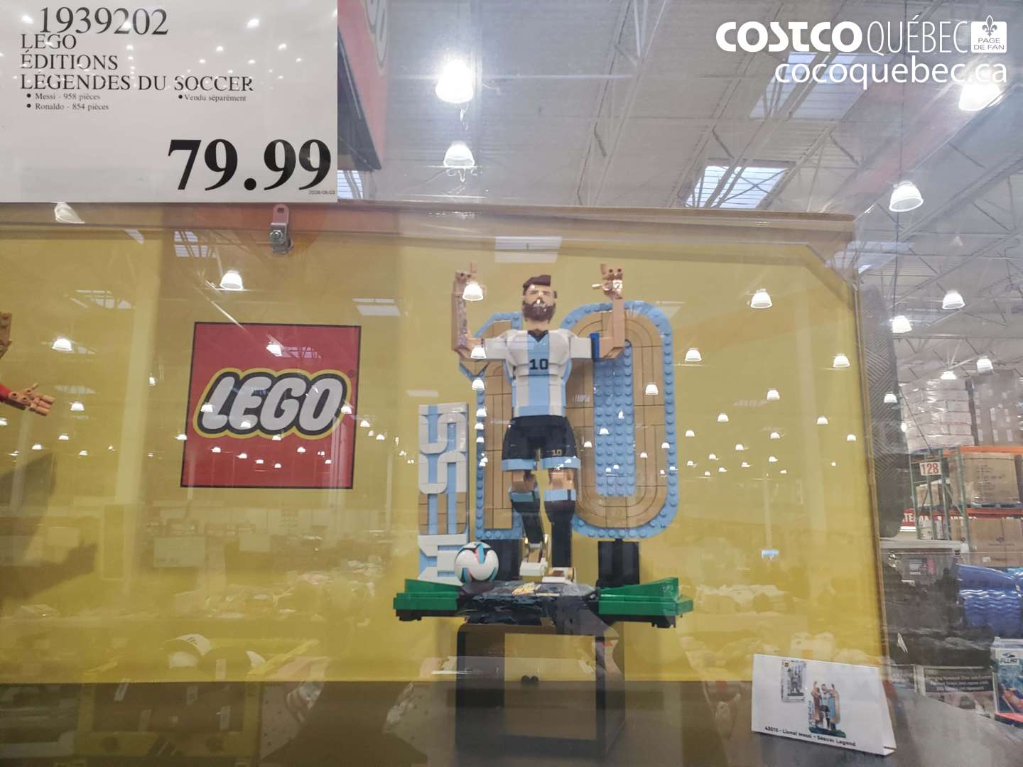 1939202 LEGO ÉDITIONS LÉGENDES DU SOCCER $79.99