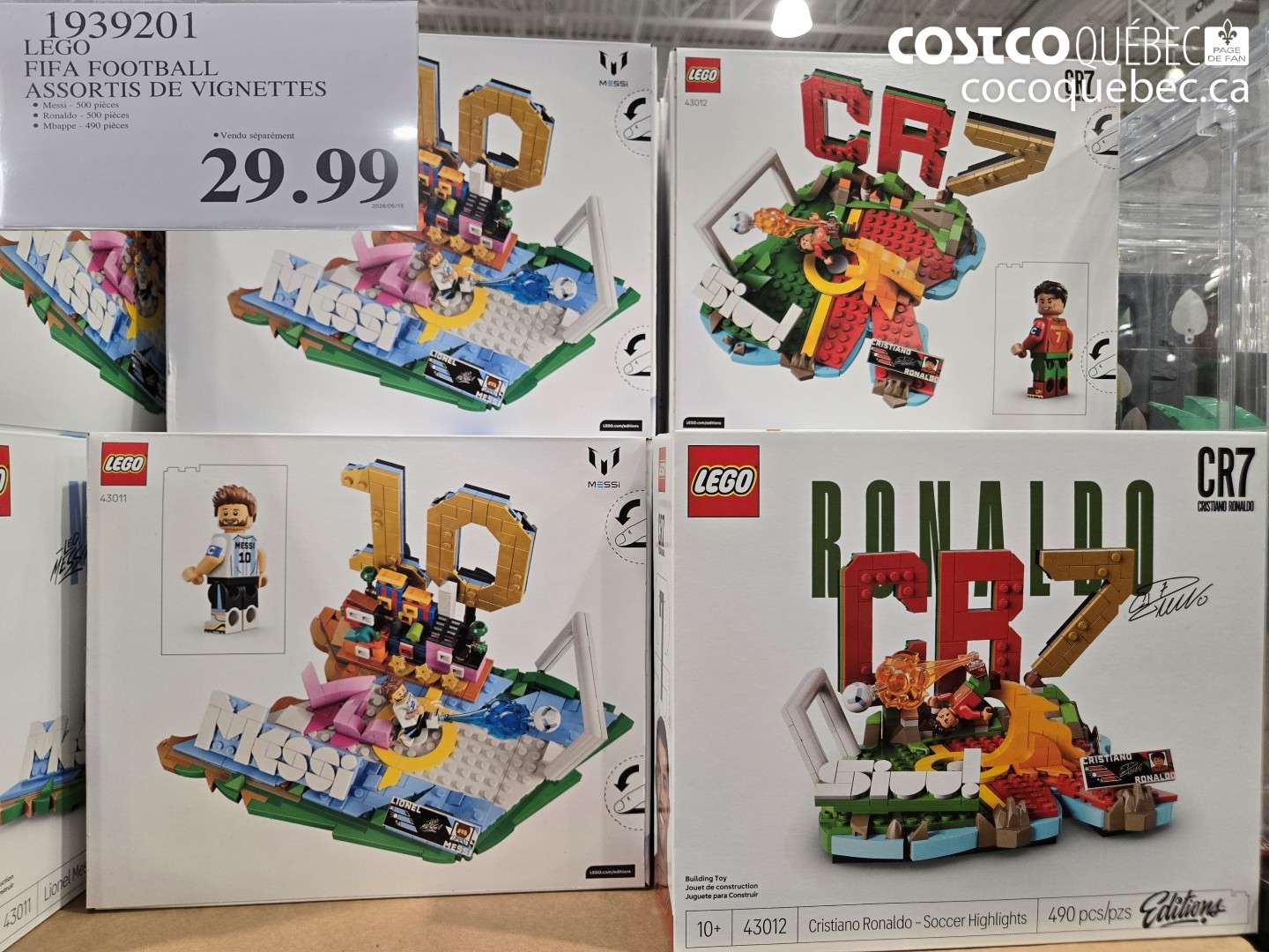 1939201 LEGO FIFA FOOTBALL ASSORTIS DE VIGNETTES $29.99