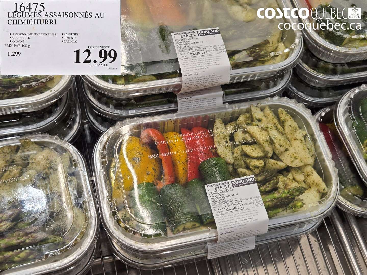 16475 LÉGUMES ASSAISONNÉS AU CHIMICHURRI $12.99