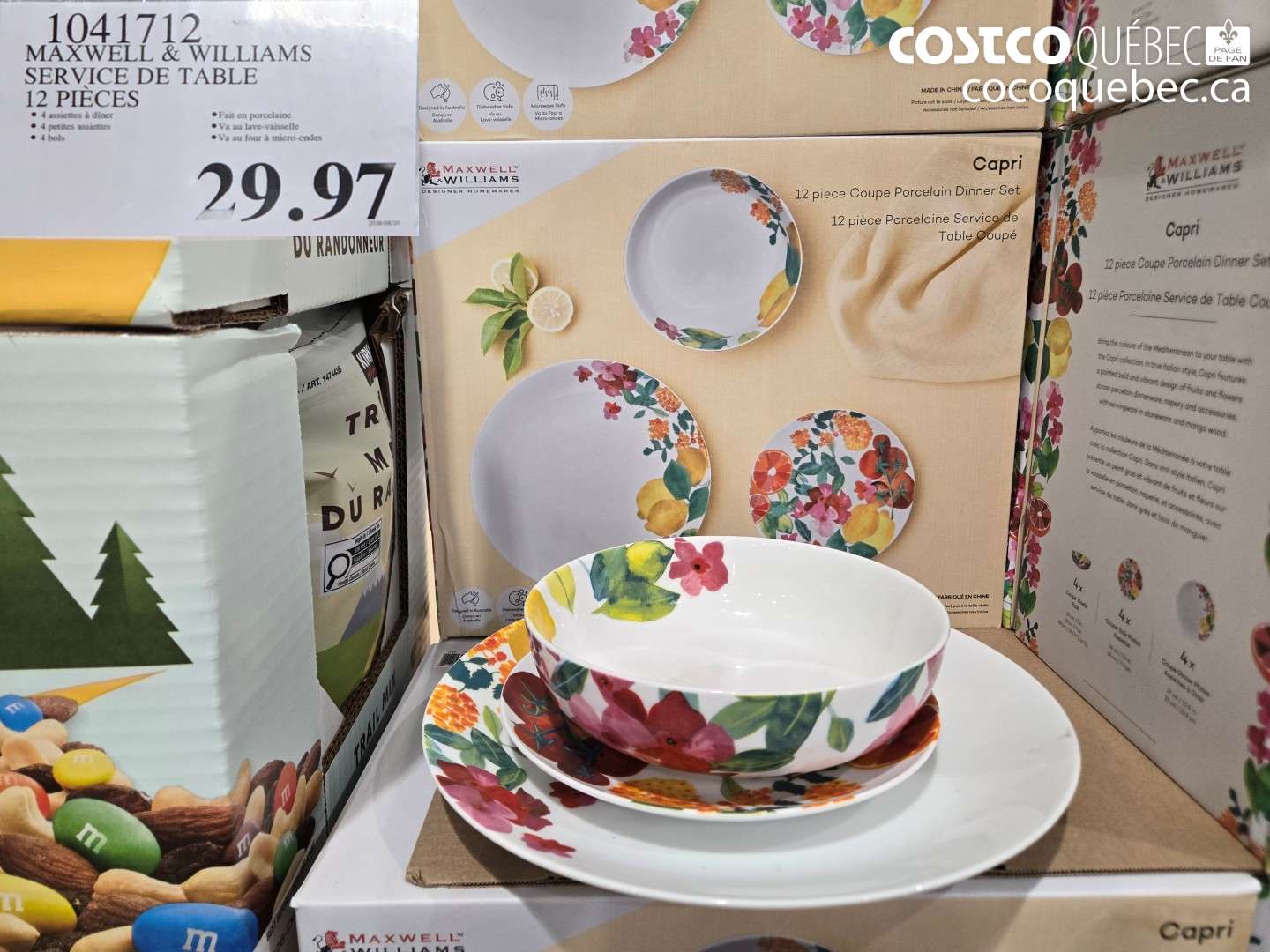 1041712 MAXWELL & WILLIAMS SERVICE DE TABLE 12 PIECES $29.97