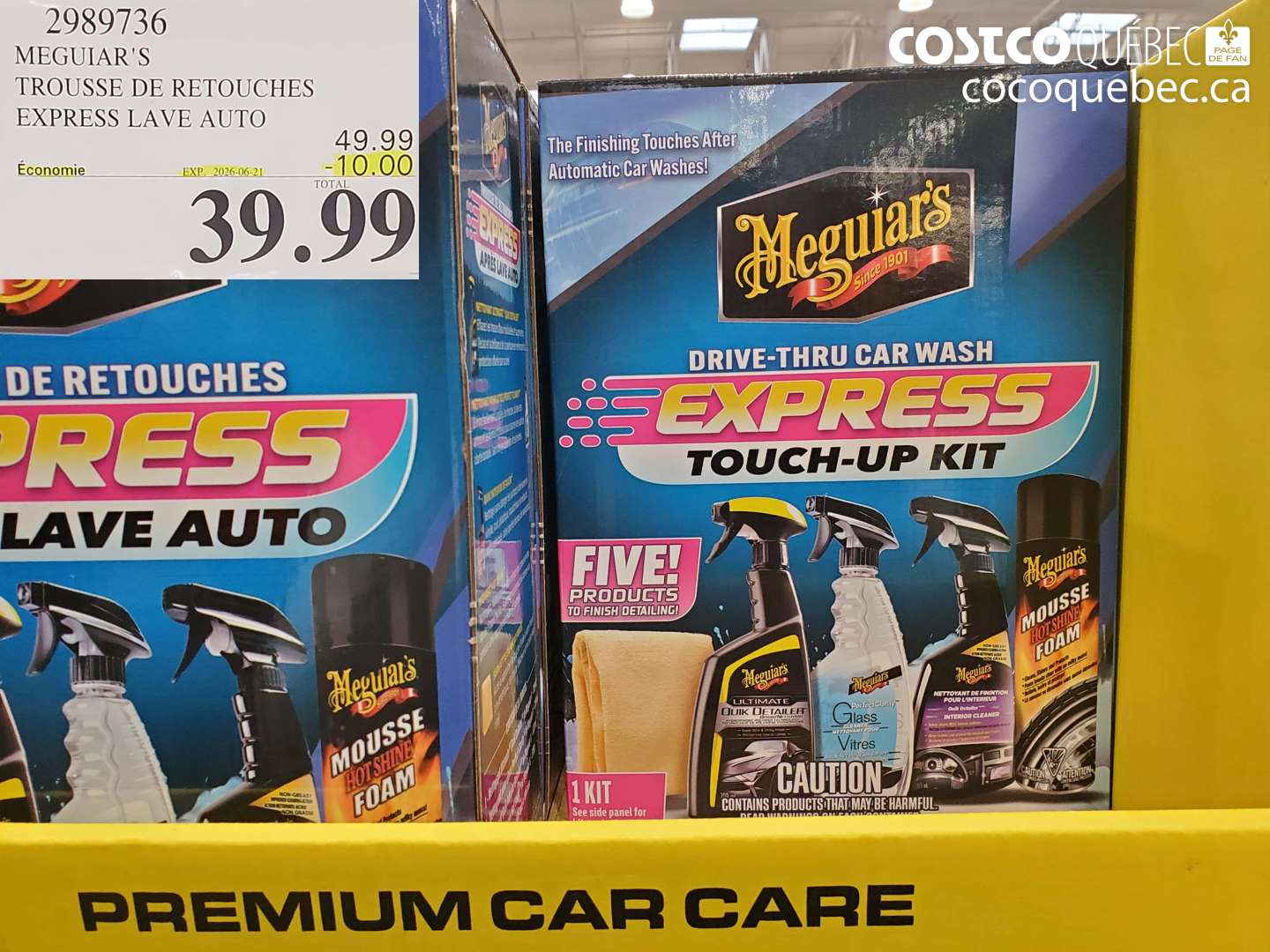 2989736 MEGUIAR'S TROUSSE DE RETOUCHES EXPRESS LAVE AUTO ($10.00 INSTANT SAVINGS EXPIRES ON 2026-06-21) $39.99