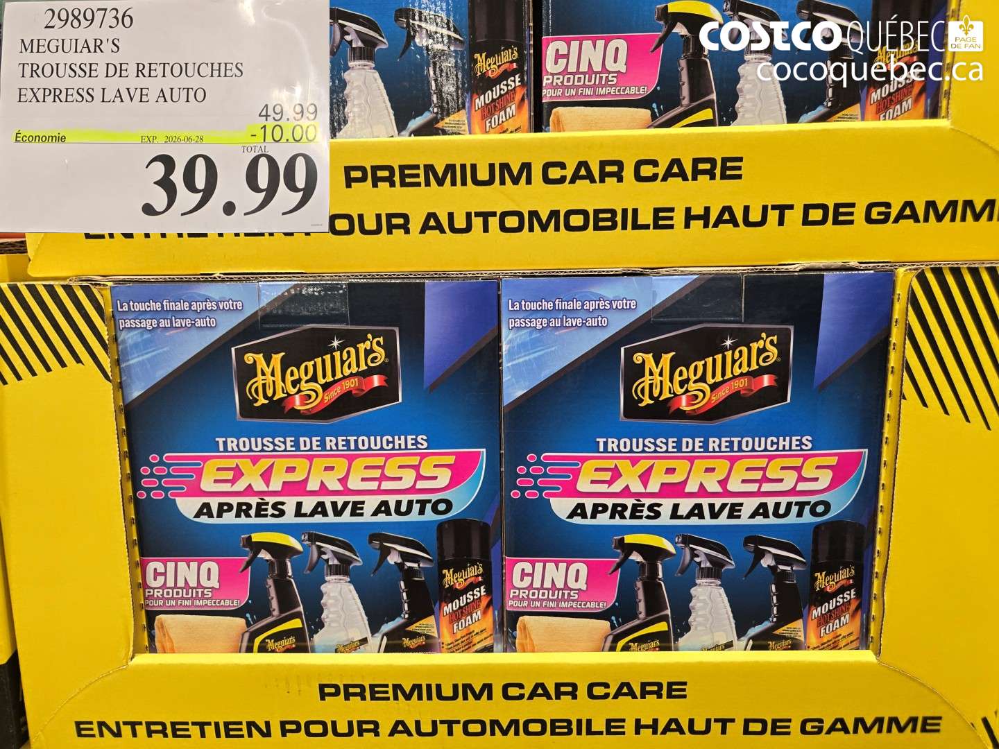 2989736 MEGUIAR'S TROUSSE DE RETOUCHES EXPRESS LAVE AUTO ($10.00 INSTANT SAVINGS EXPIRES ON 2026-06-28) $39.99