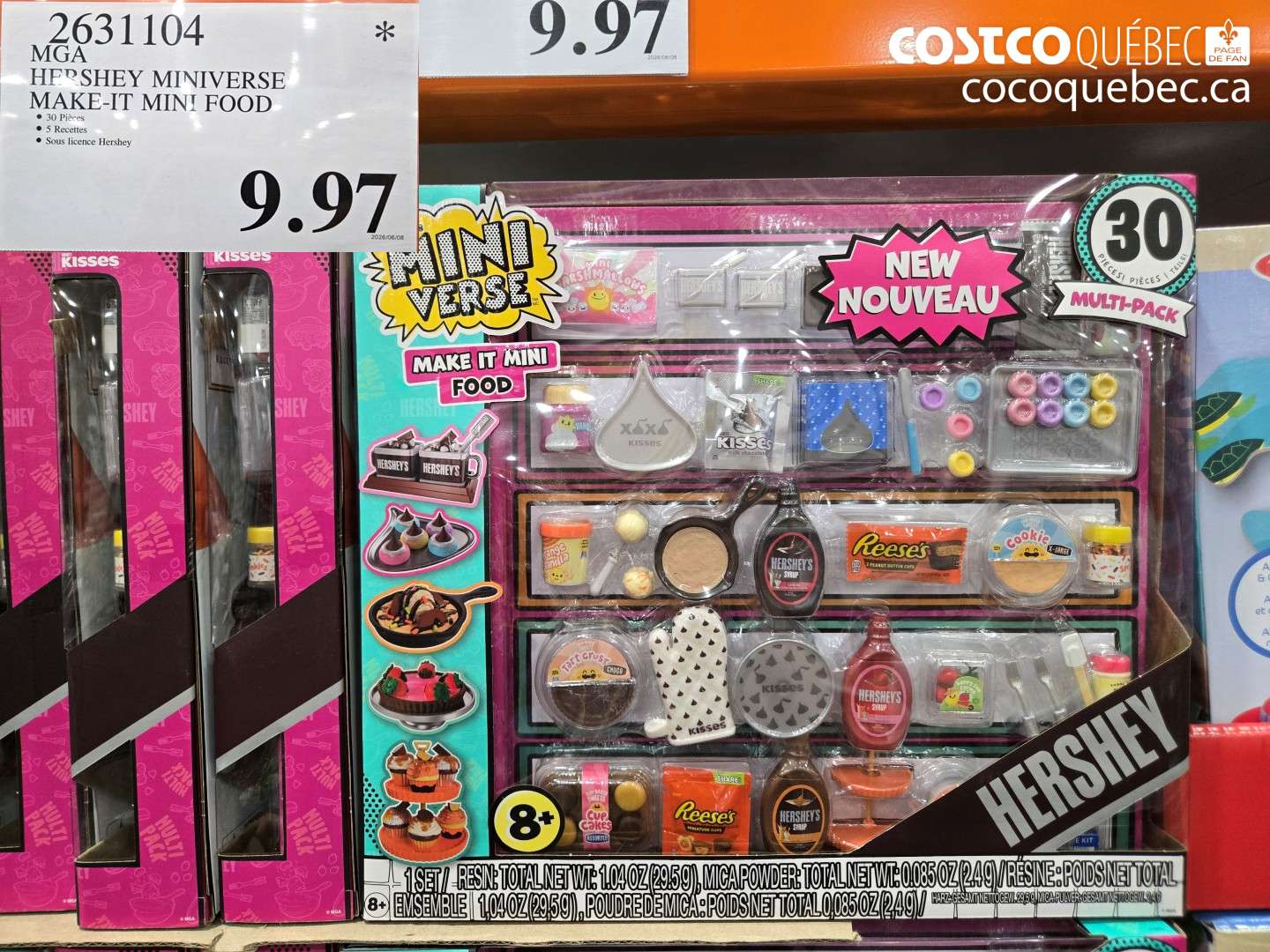2631104 MGA HERSHEY MINIVERSE MAKE-IT MINI FOOD $9.97