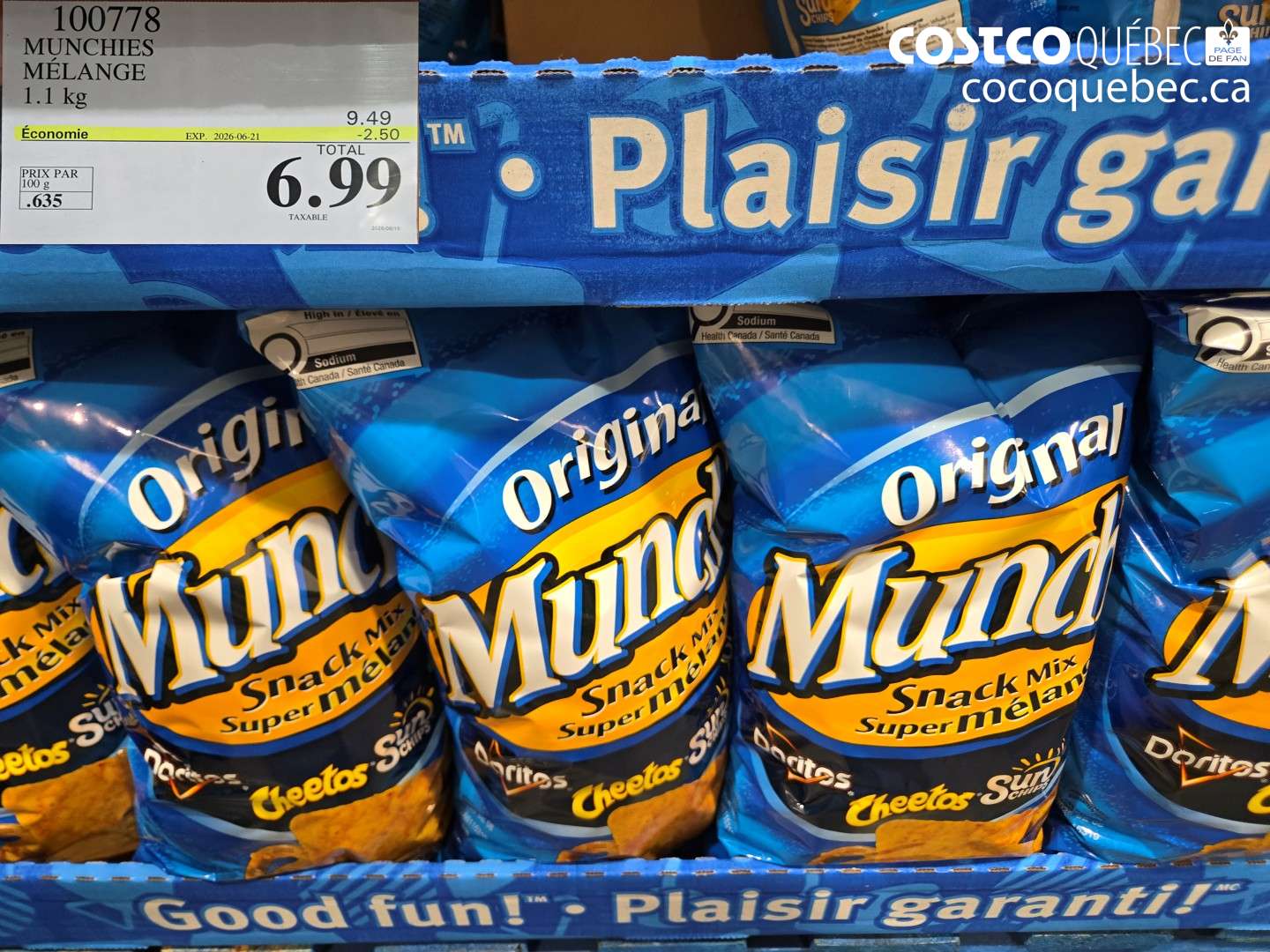 100778 MUNCHIES MÉLANGE ($2.50 INSTANT SAVINGS EXPIRES ON 2026-06-21) $6.99