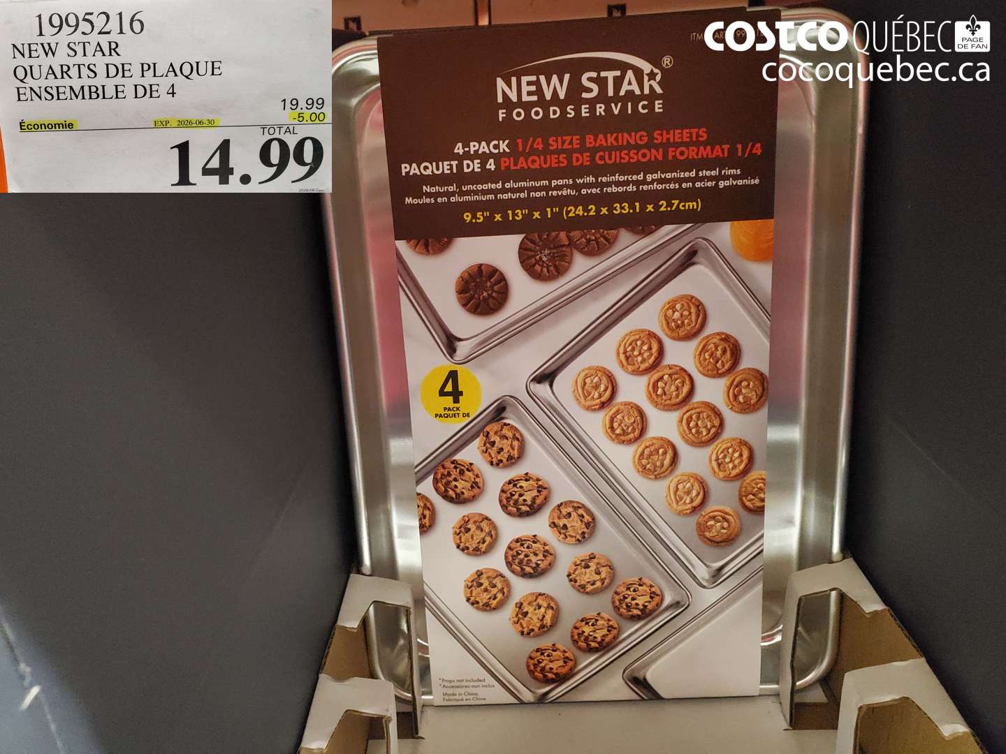 1995216 NEW STAR QUARTS DE PLAQUE ENSEMBLE DE 4 ($5.00 INSTANT SAVINGS EXPIRES ON 2026-06-30) $14.99