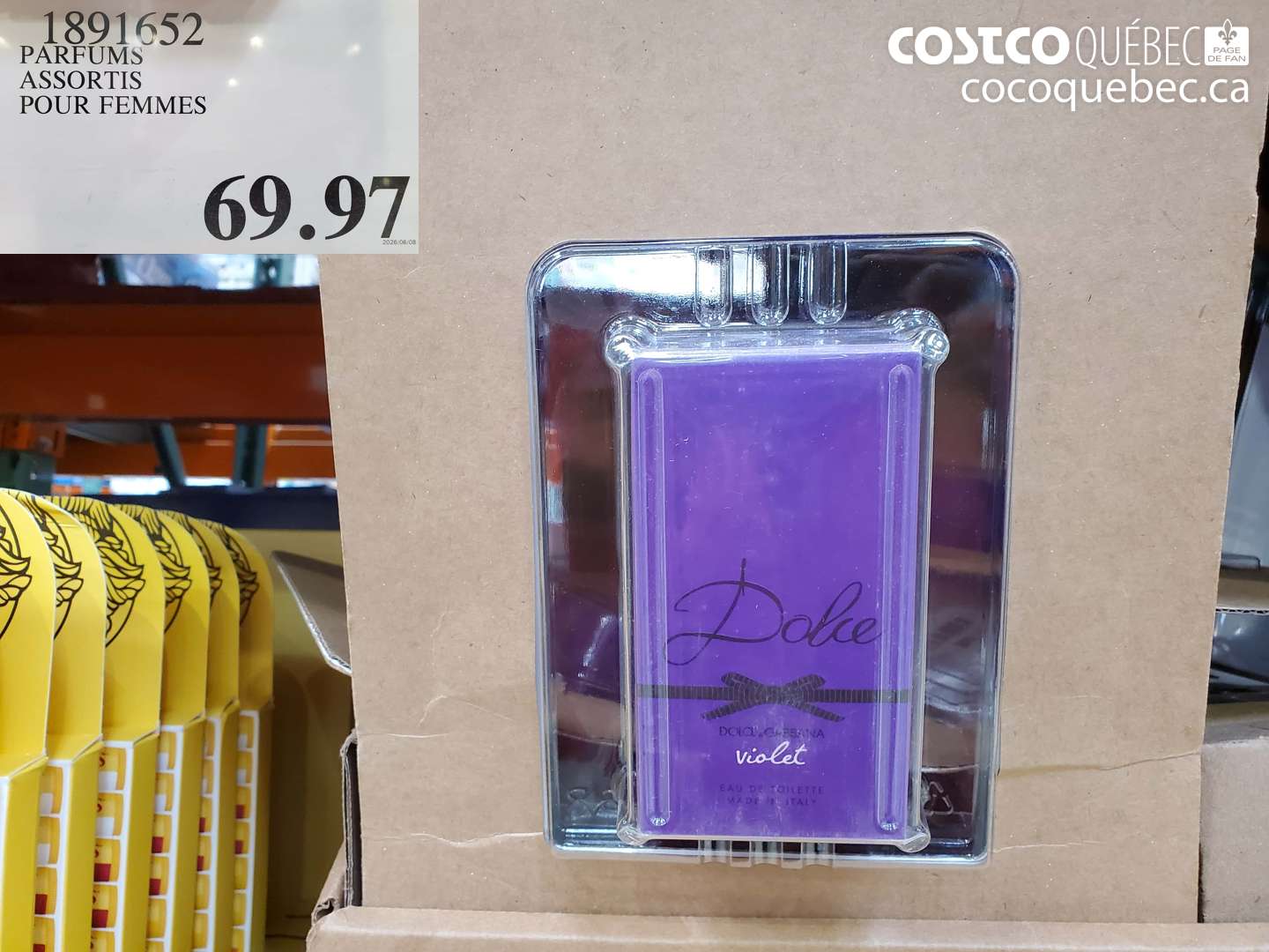 1891652 PARFUMS ASSORTIS POUR FEMMES $69.97