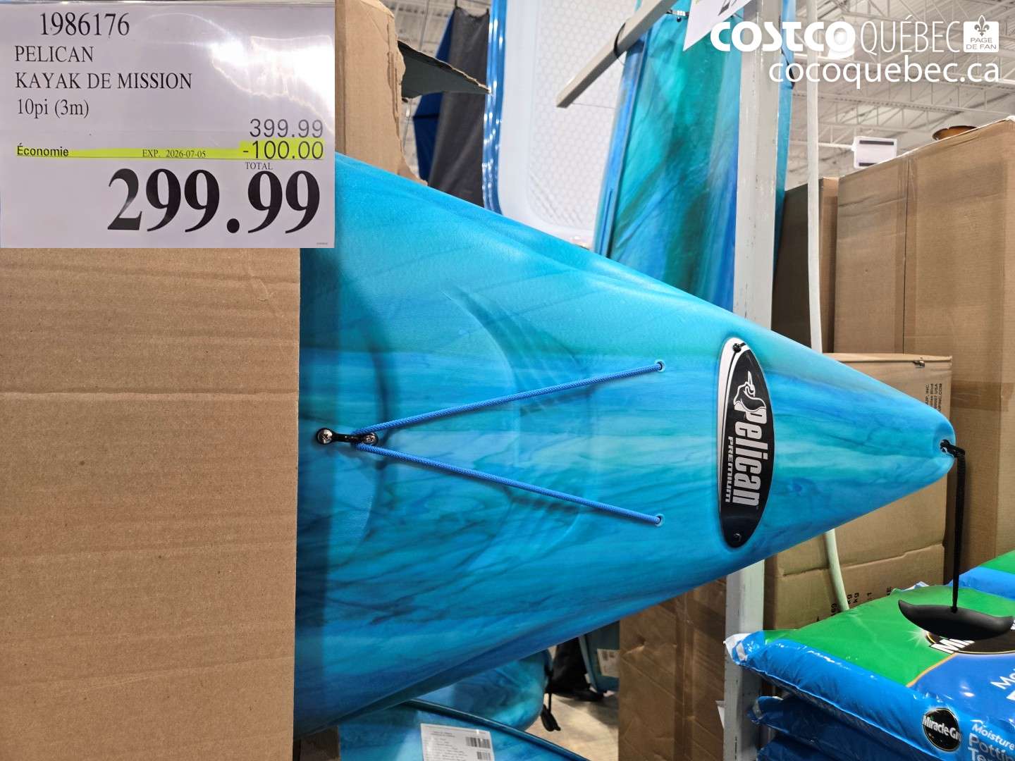 1986176 PELICAN KAYAK DE MISSION ($100.00 INSTANT SAVINGS EXPIRES ON 2026-07-05) $299.99