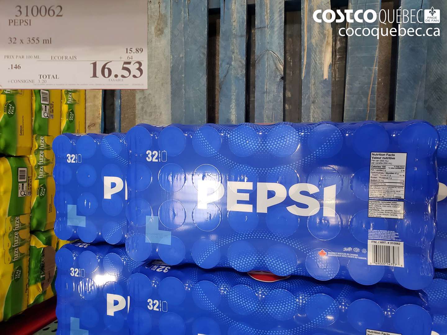 310062 PEPSI 32 X 355 ML $16.53