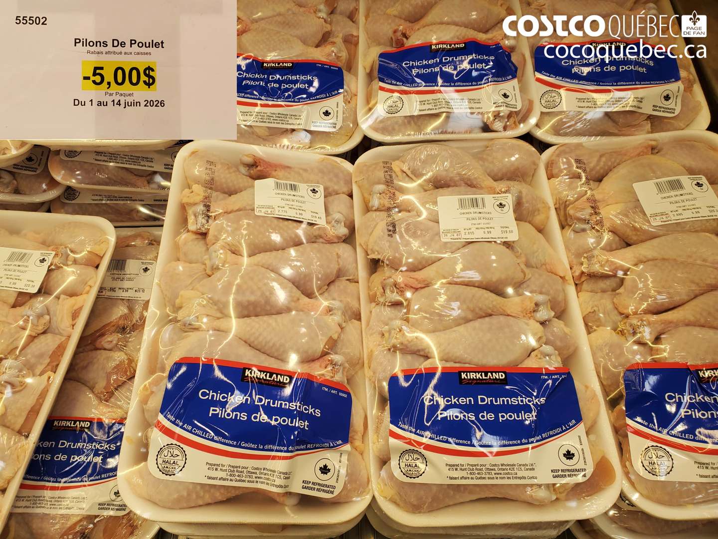 55502 PILONS DE POULET ($5.00 INSTANT SAVINGS EXPIRES ON 2026-06-14)