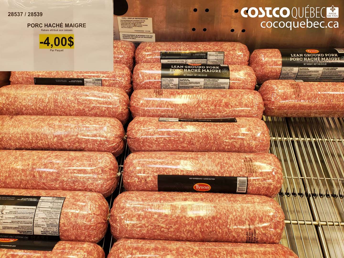28537 PORC HACHÉ MAIGRE ($4.00 INSTANT SAVINGS)