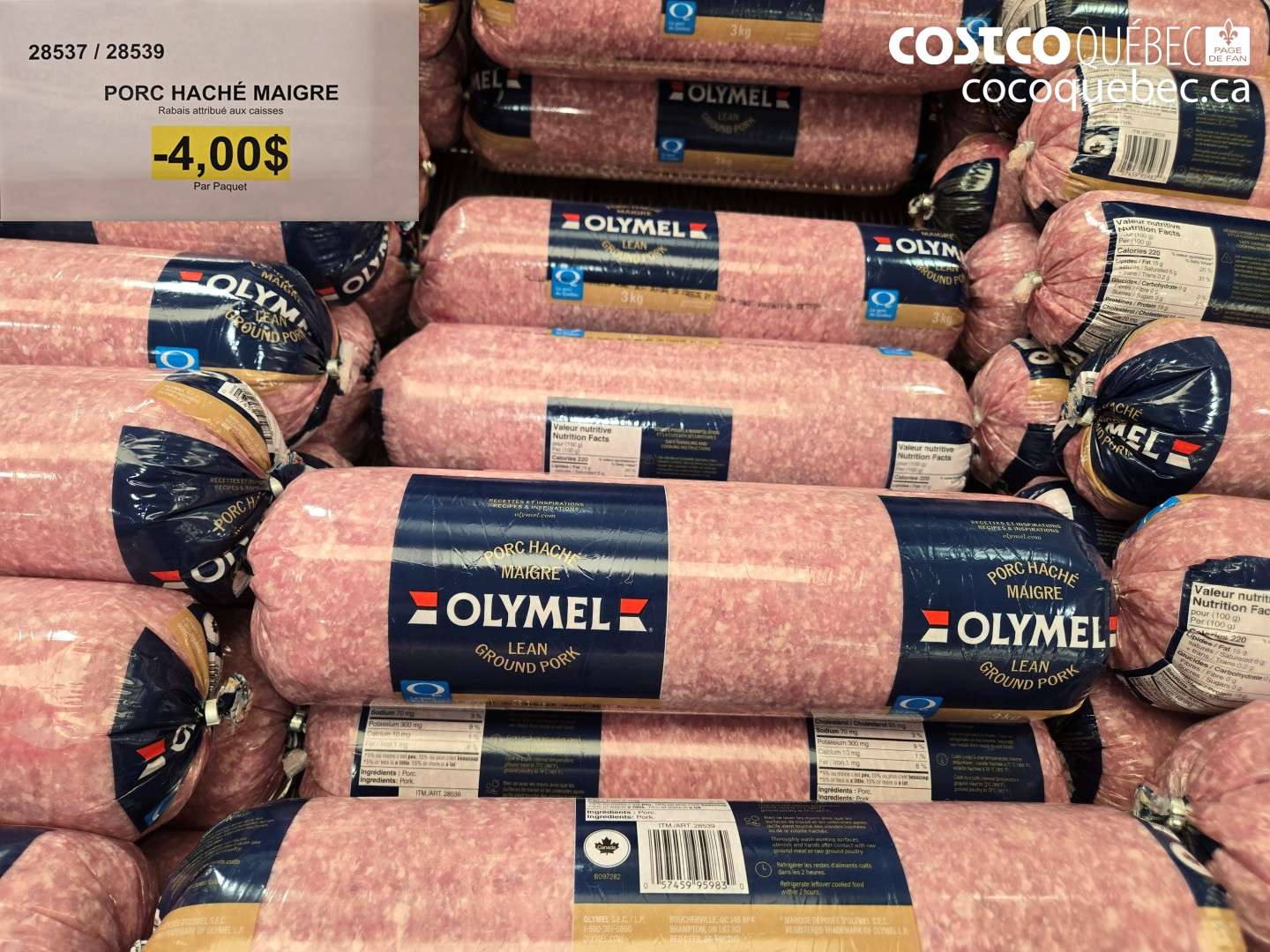 28537 PORC HACHÉ MAIGRE ($4.00 INSTANT SAVINGS)
