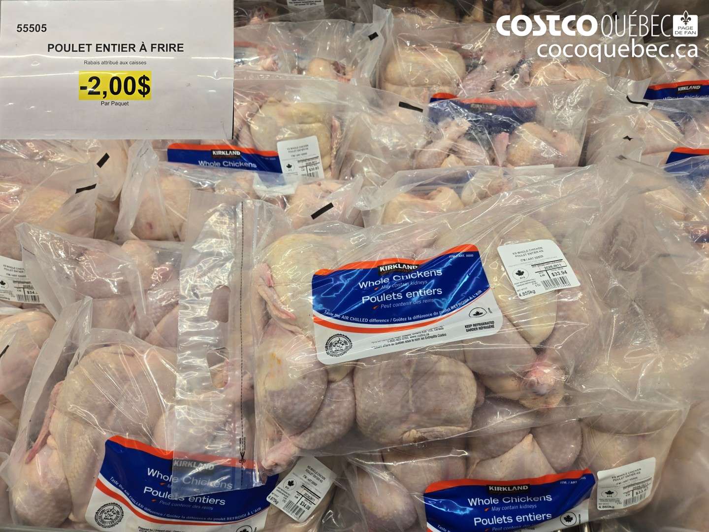 55505 POULET ENTIER À FRIRE ($2.00 INSTANT SAVINGS)