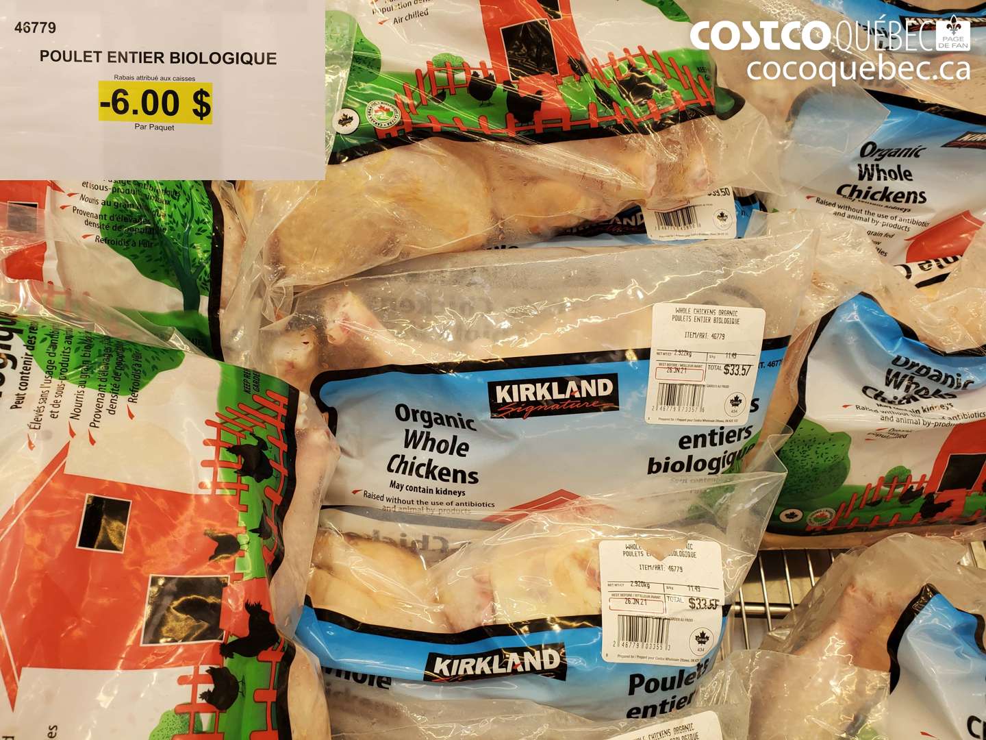 46779 POULET ENTIER BIOLOGIQUE ($6.00 INSTANT SAVINGS)