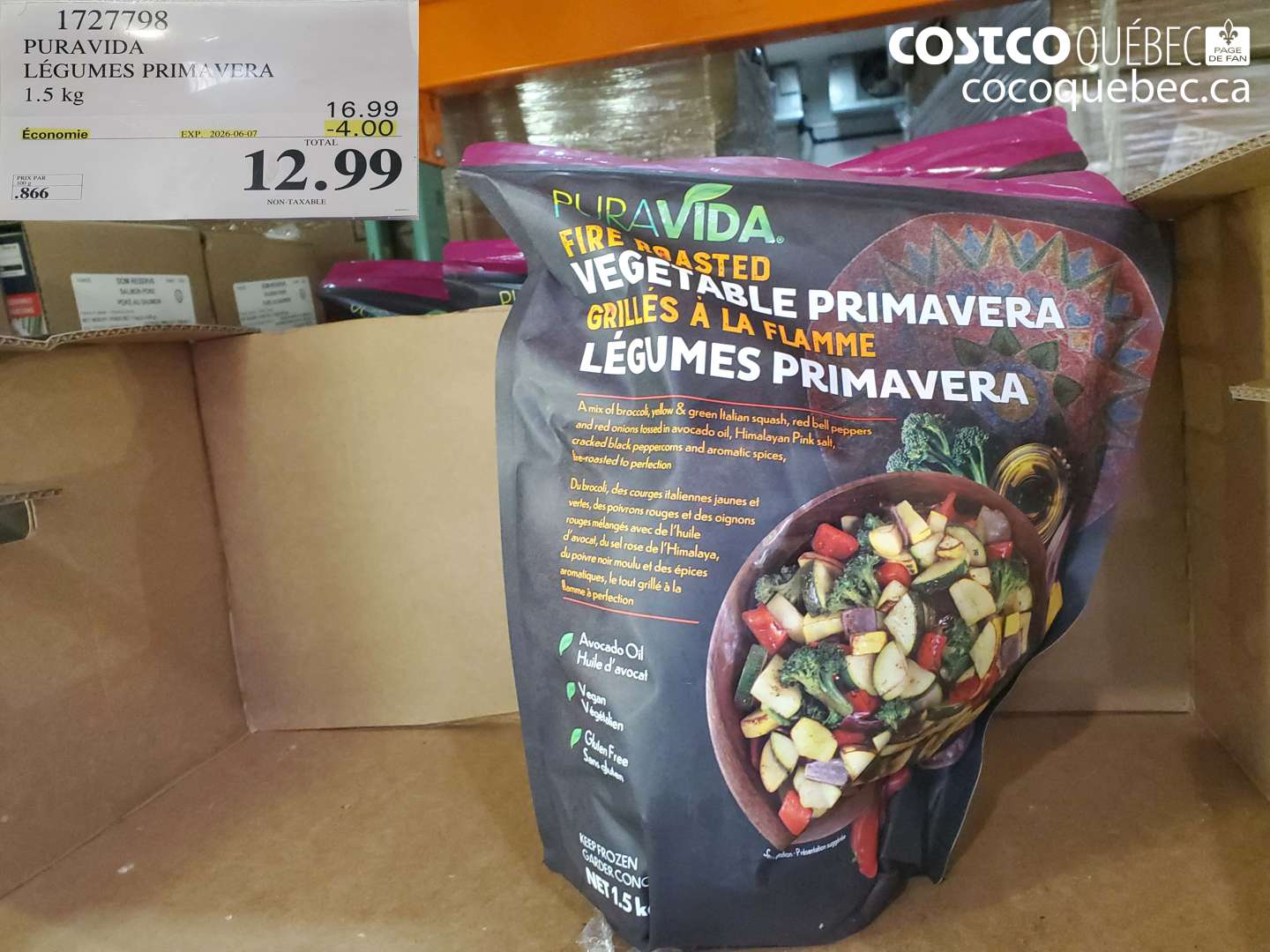 1727798 PURA VIDA LÉGUMES PRIMAVERA 1.5 KG ($4.00 INSTANT SAVINGS EXPIRES ON 2026-06-07) $12.99