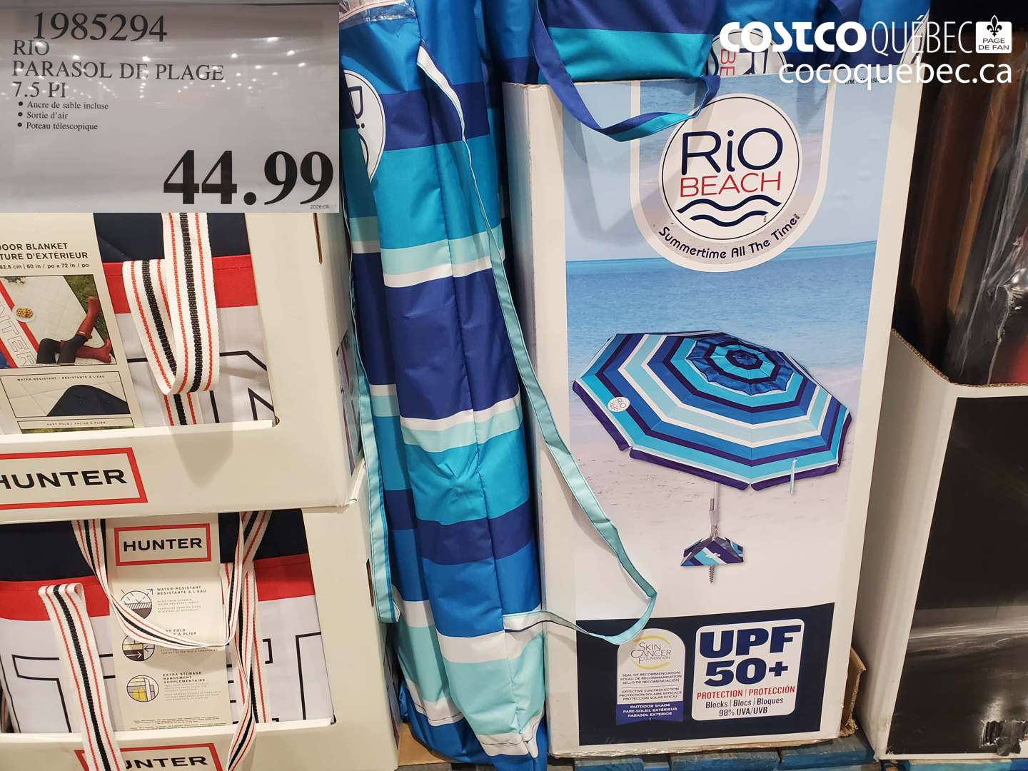 1985294 RIO PARASOL DE PLAGE 7.5 PI $44.99