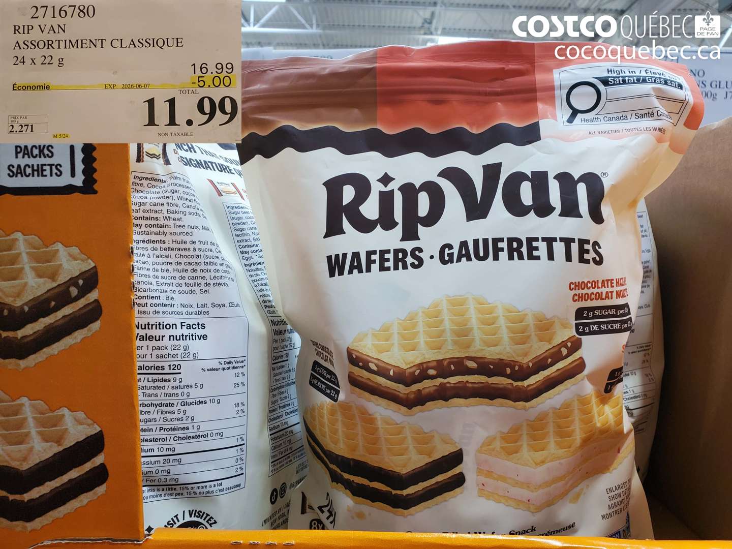 2716780 RIP VAN ASSORTIMENT CLASSIQUE 24 X 22 G ($5.00 INSTANT SAVINGS EXPIRES ON 2026-06-07) $11.99