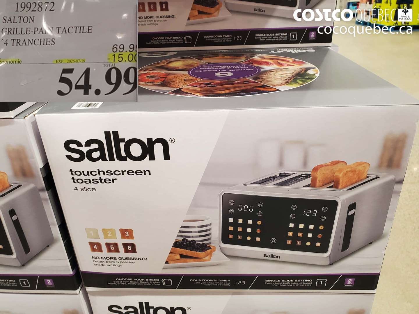 1992872 SALTON GRILLE-PAIN TACTILE 4 TRACHES ($15.00 INSTANT SAVINGS EXPIRES ON 2026-07-19) $54.99