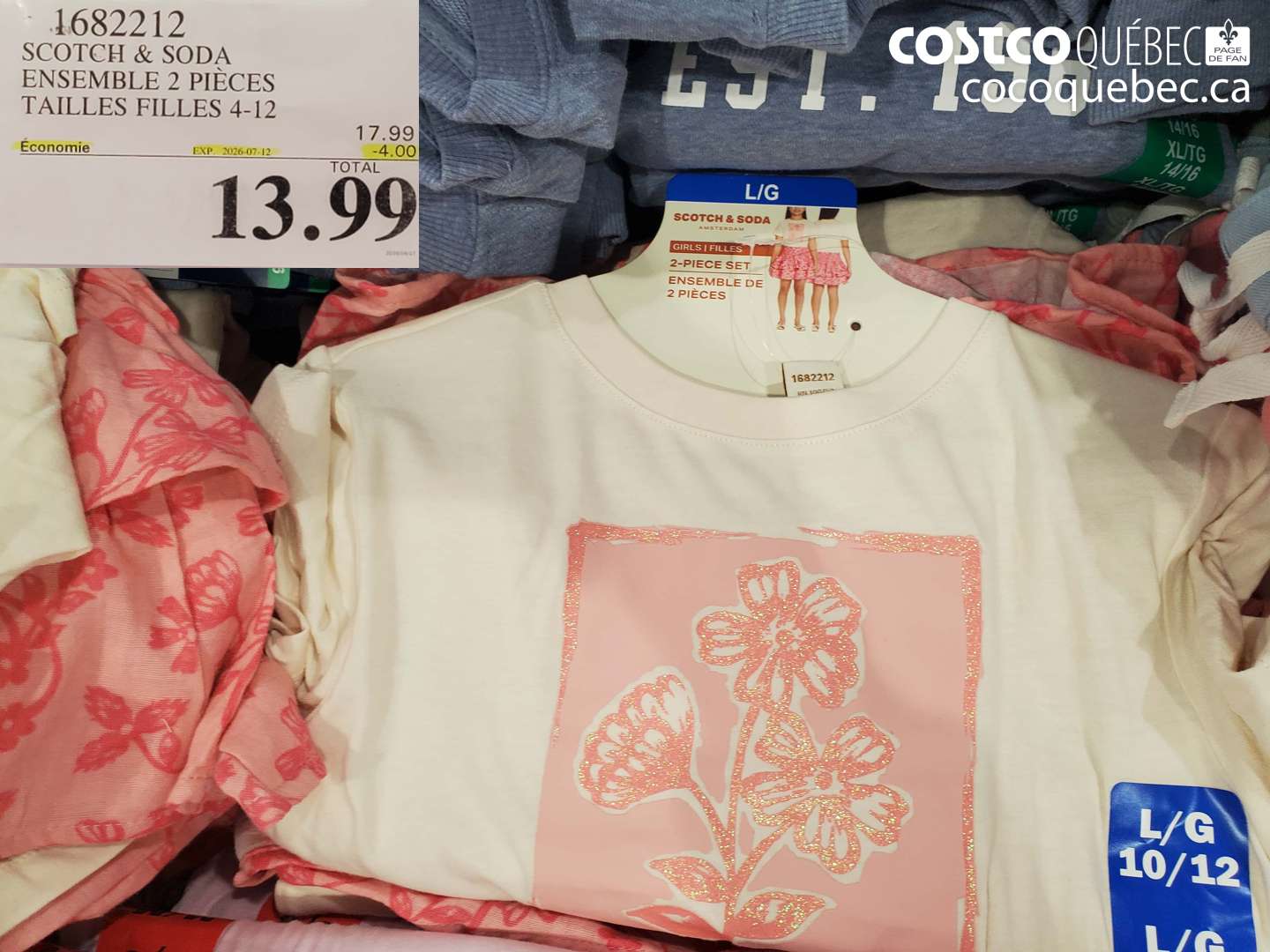 1682212 SCOTCH & SODA ENSEMBLE 2 PIÈCES TAILLES FILLES 4-12 ($4.00 INSTANT SAVINGS EXPIRES ON 2026-07-12) $13.99
