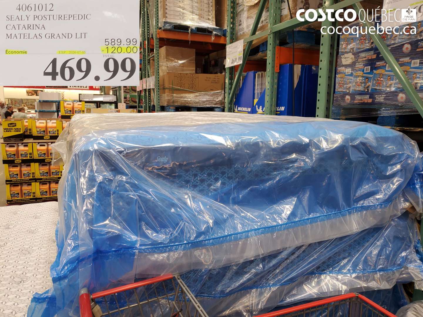 4061012 SEALY POSTUREPEDIC CATARINA MATELAS GRAND LIT ($120.00 INSTANT SAVINGS EXPIRES ON 2026-07-05) $469.99