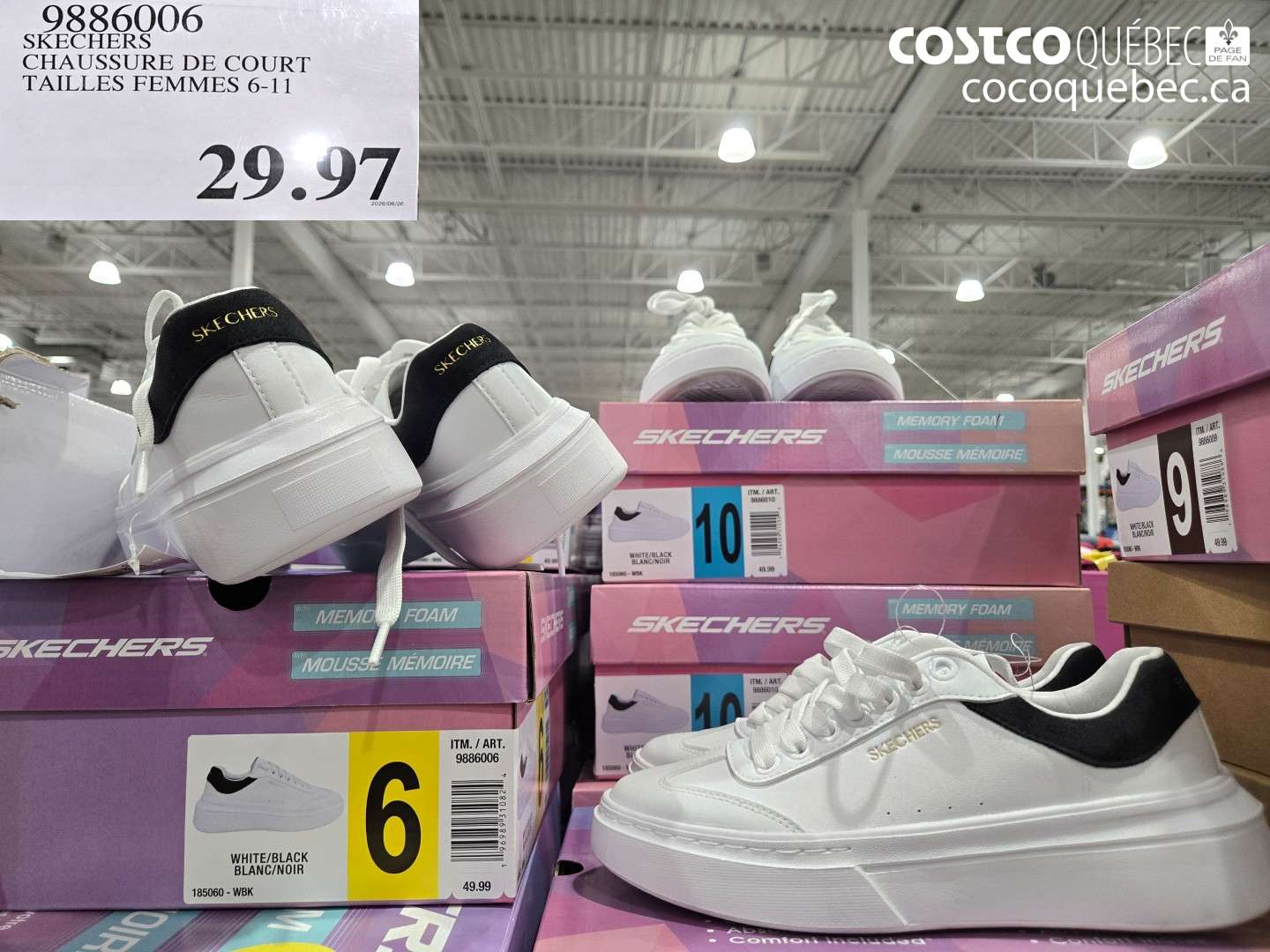 9886006 SKECHERS CHAUSSURE DE COURT TAILLES FEMMES 6-11 $29.97
