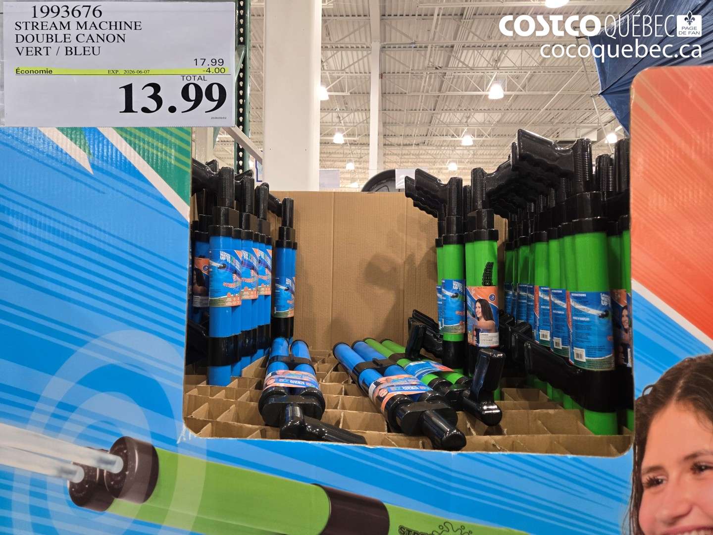 1993676 STREAM MACHINE DOUBLE CANON VERT / BLEU ($4.00 INSTANT SAVINGS EXPIRES ON 2026-06-07) $13.99
