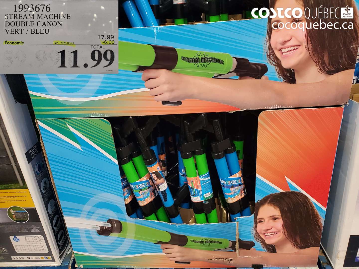 1993676 STREAM MACHINE DOUBLE CANON VERT / BLEU ($6.00 INSTANT SAVINGS EXPIRES ON 2026-06-21) $11.99
