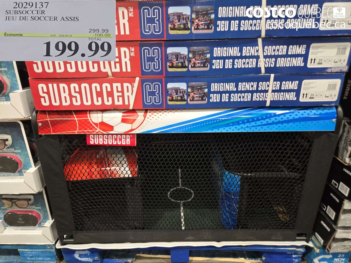 2029137 SUBSOCCER JEU DE SOCCER ASSIS ($100.00 INSTANT SAVINGS EXPIRES ON 2026-06-28) $199.99