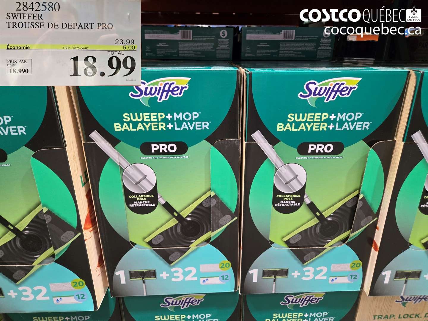 2842580 SWIFFER TROUSSE DE DEPART PRO ($5.00 INSTANT SAVINGS EXPIRES ON 2026-06-07) $18.99