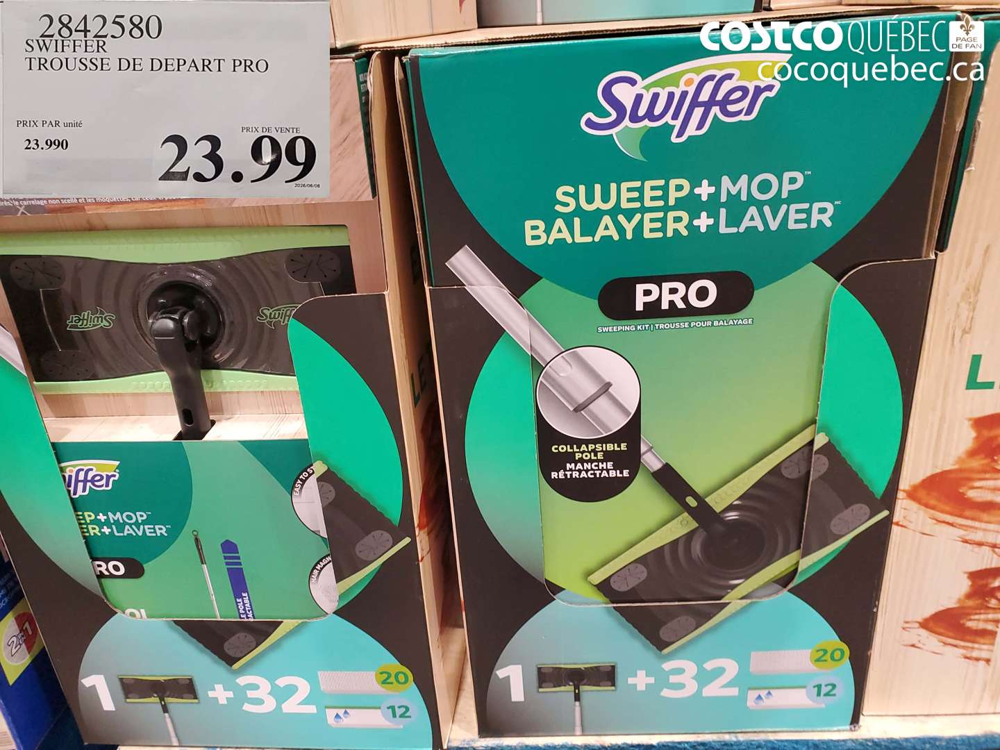 2842580 SWIFFER TROUSSE DE DEPART PRO $23.99